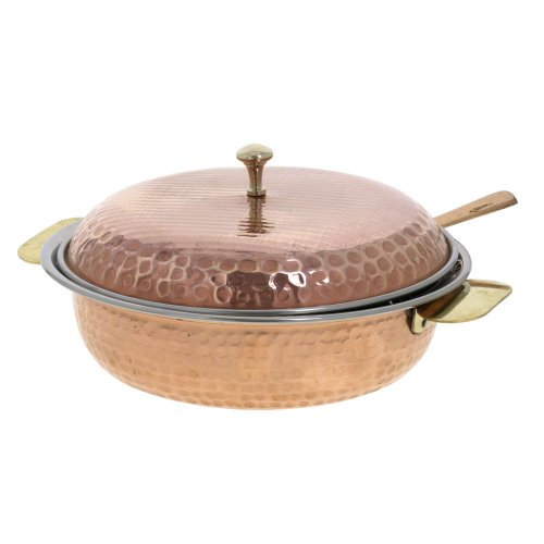 Donga Copper Serving Bowl Tureen With Spoon 2